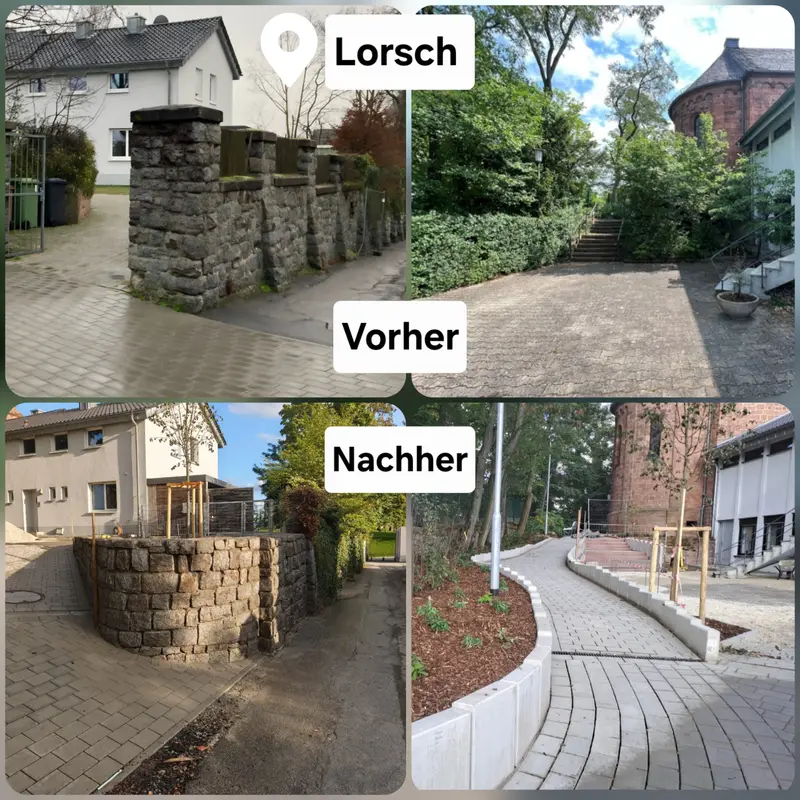 Kirchenvorplatz „Wingertsberg, Lorsch, Bild 6